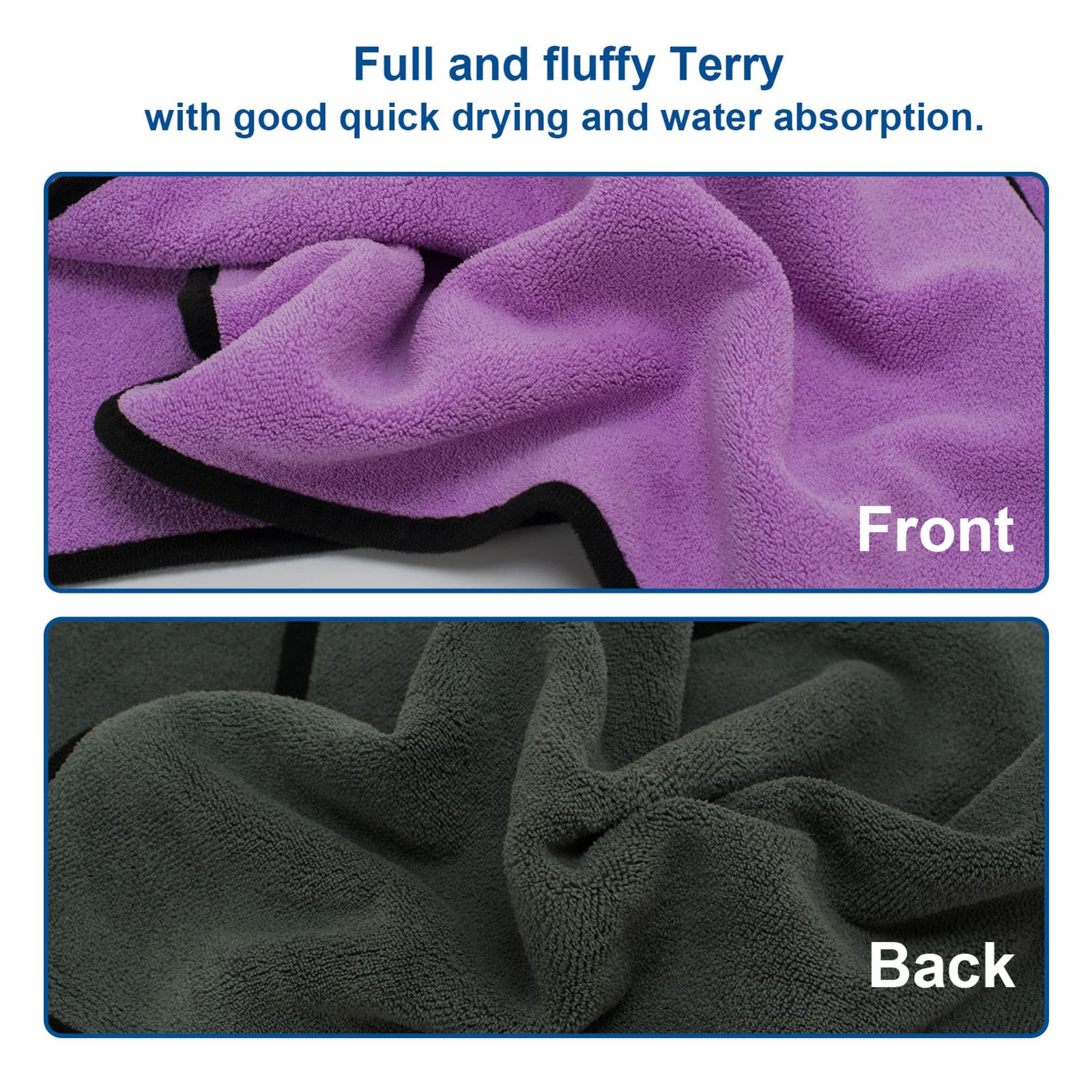 Premium 8-Pack Microfiber Cleaning Cloths for Cars - 15.8