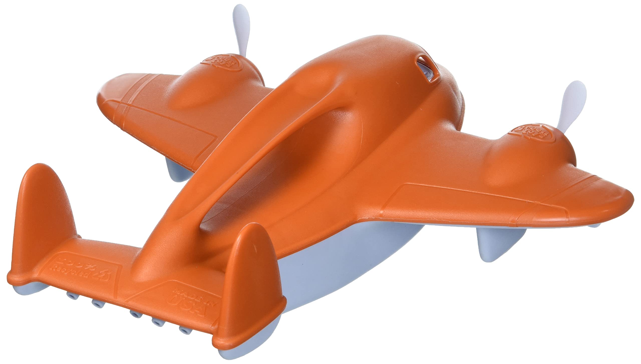 Green Toys Fire Plane - Eco-Friendly Airplane Toy for Kids, Safe & Durable Plastic, Perfect for Pretend Play & Outdoor Adventures - Ideal for Birthday Gifts & Preschool Learning Activities