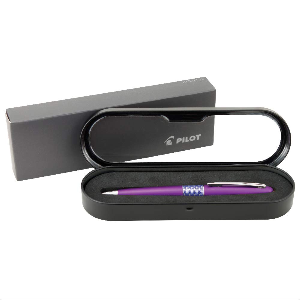 PILOT Engraved Metropolitan Retro Pop Ballpoint Pen - Custom Name Engraved Purple Pen for Office, School & Gift Giving