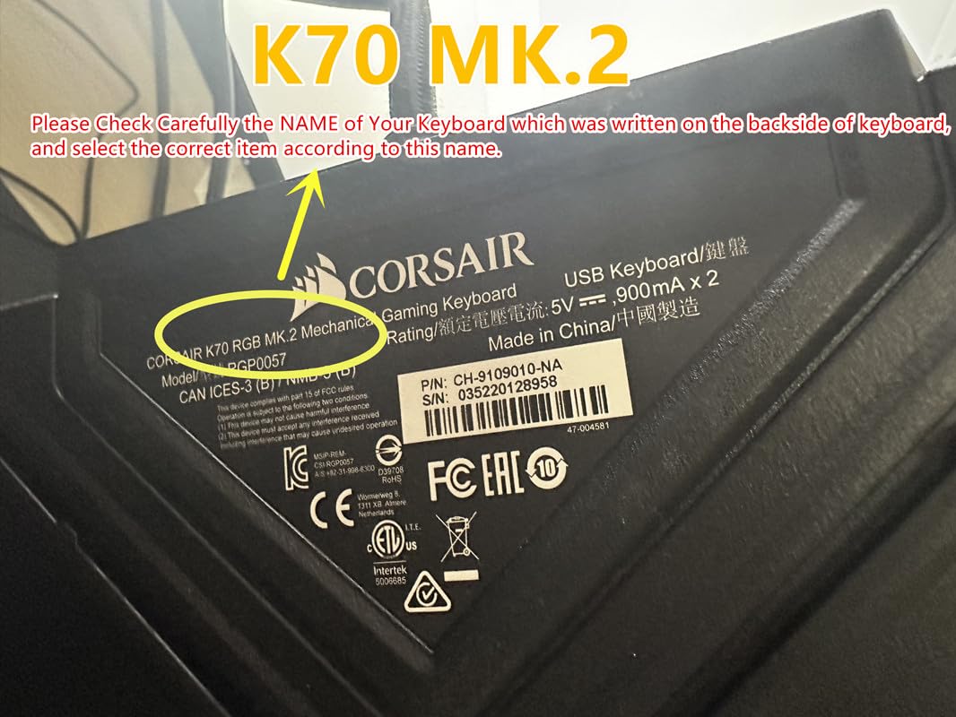 Ergonomic Memory Foam Wrist Rest for Corsair K70 RGB MK.2 - Gaming Comfort