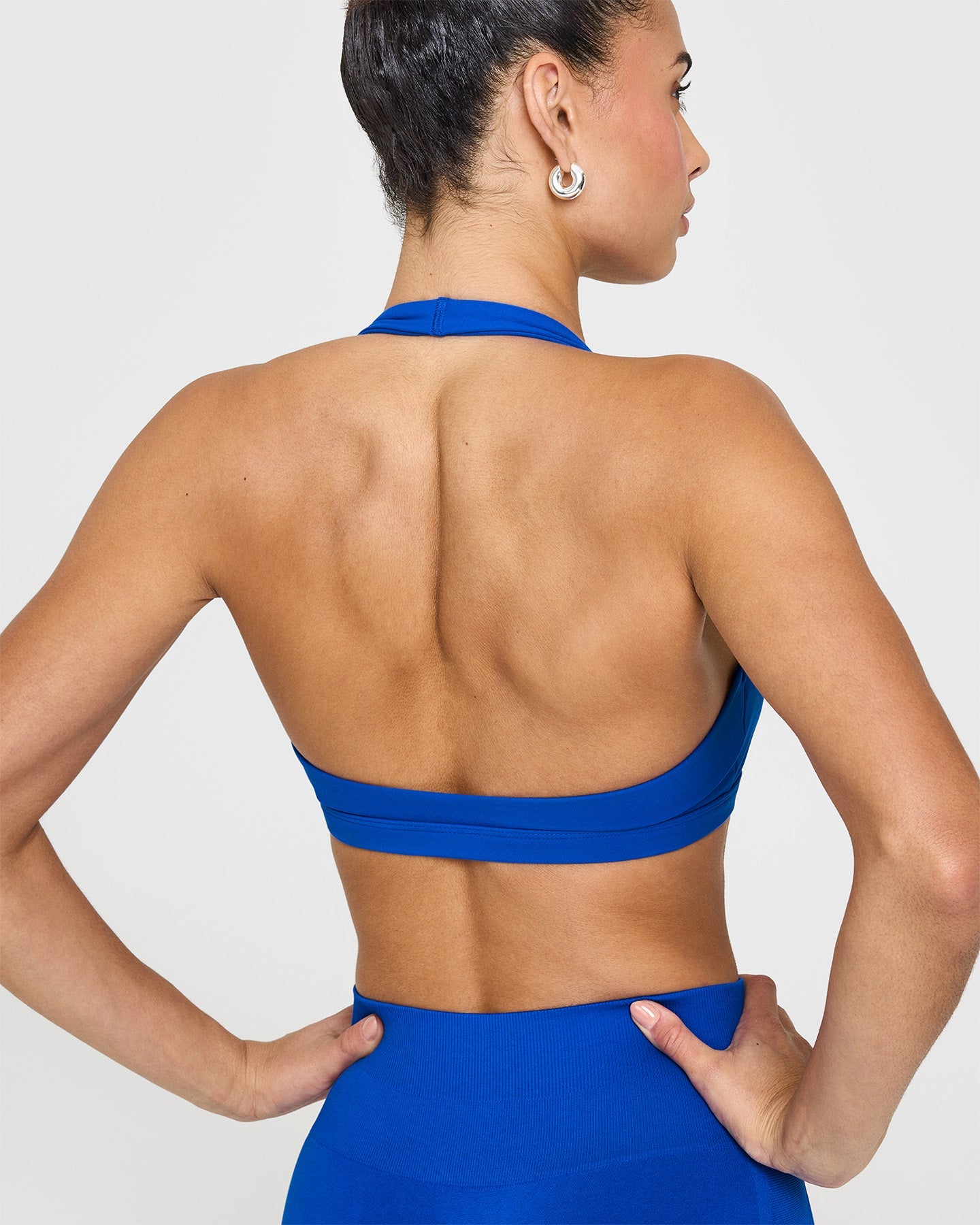 EasyLift™ Supportive Halter Bralette - Wireless Comfort Bra in Cobalt Blue for Yoga, Workouts & Everyday Wear