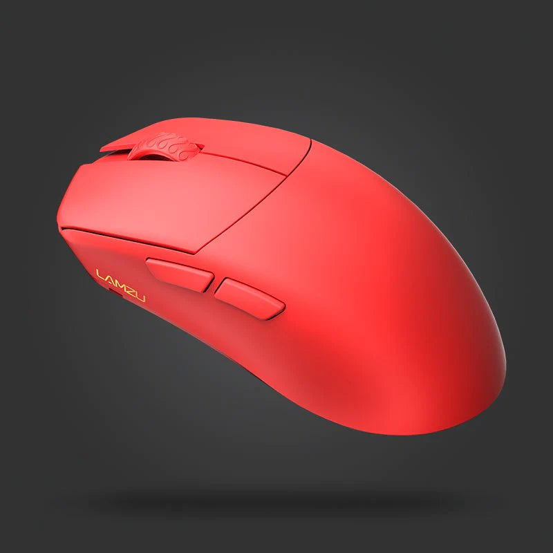 Lamzu Maya Wireless Gaming Mouse - Imperial Red (4K Compatible) | Lightweight Ergonomic Design for FPS, MOBA & Esports | PC & Mac Gaming Accessories