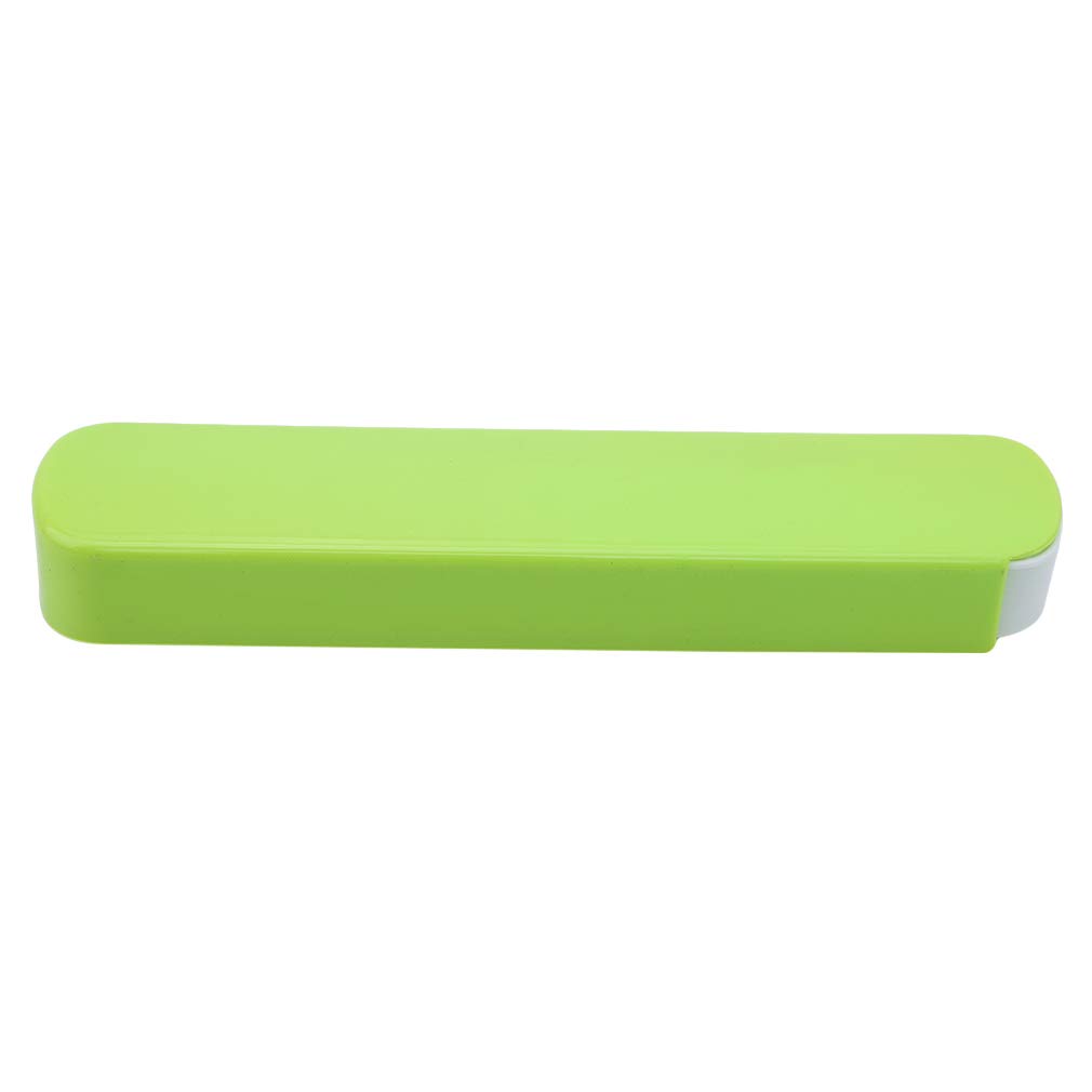 NIKOLay Slender Tableware Storage Box - Portable Eco-Friendly Travel Utensil Organizer for Office, Picnic & Camping - Reusable Flatware Case (Green) - Perfect for Lunch Boxes, Outdoor Dining & Sustainable Living
