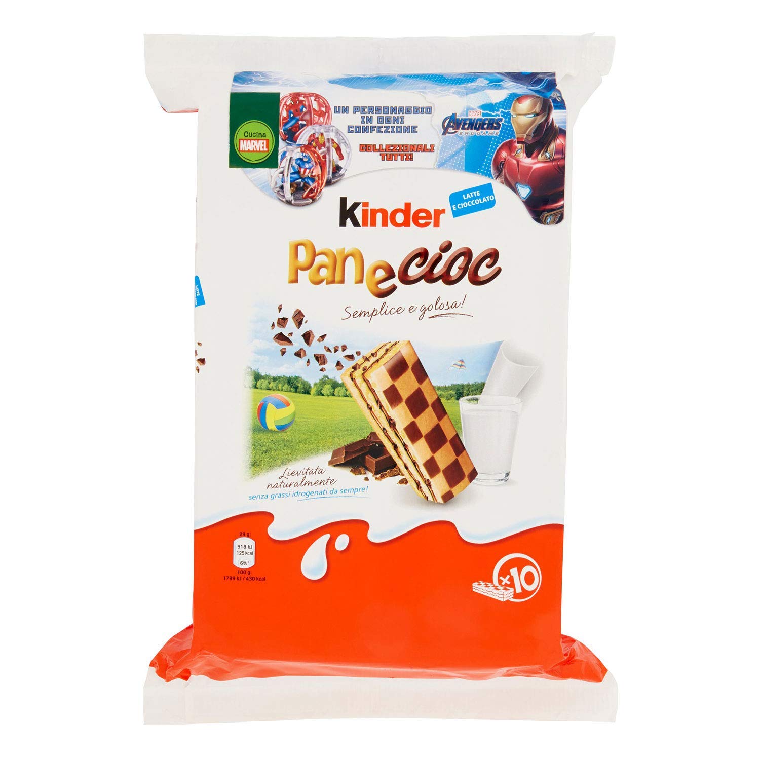 Kinder Panecioc Chocolate Snack Bar 290g - Delicious Italian Treat for Kids & Adults - Perfect for Lunchboxes, Parties & Gifts