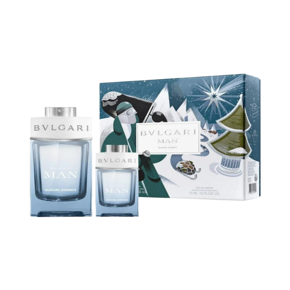 Man Glacial 2 Piece Eau de Parfum Set - 100ml Each | Premium Long-Lasting Cologne for Men | Perfect for Date Night, Office & Special Occasions