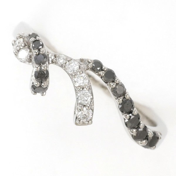 18K White Gold Black Diamond Ring for Women - Elegant Wedding, Engagement & Anniversary Jewelry Gift - Perfect for Special Occasions & Everyday Luxury
