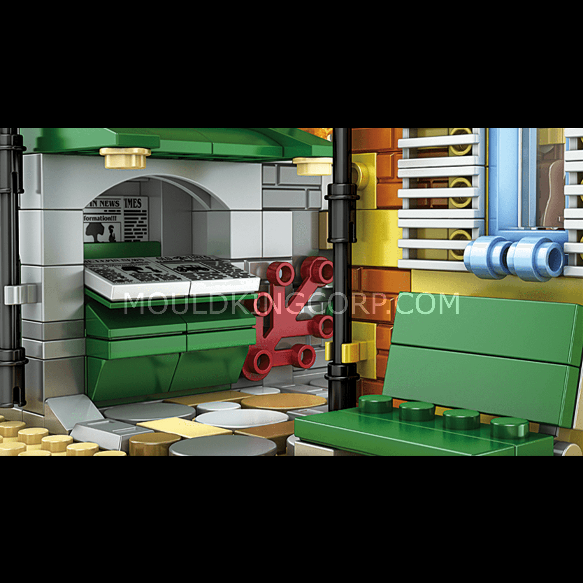 MOULD KING 16008 Coffee House Building Set - 3,103 Piece Creative Construction Toy for Adults & Kids | Perfect for Home Decoration, Gift Giving & DIY Projects