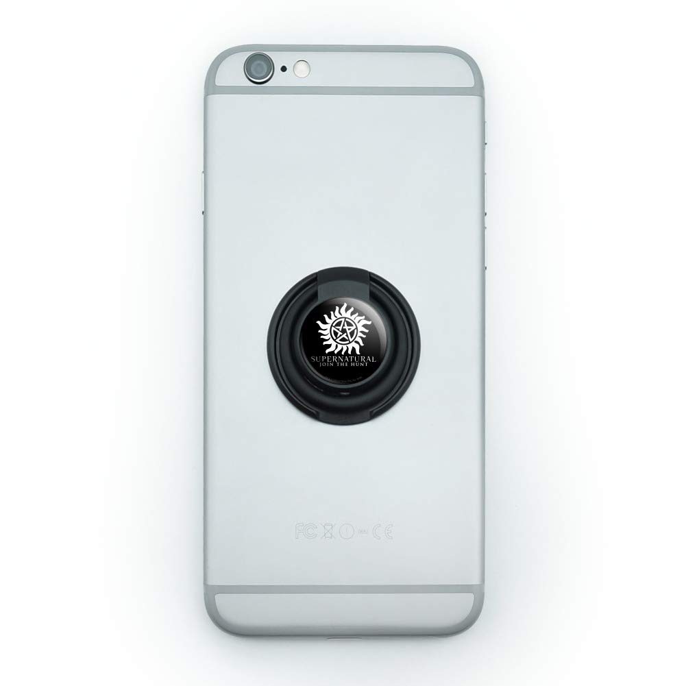Supernatural Anti-Possession Symbol Phone Ring Holder - Stylish Grip Stand for Mobile Devices, Perfect for Watching Videos, Taking Selfies, and Hands-Free Calling