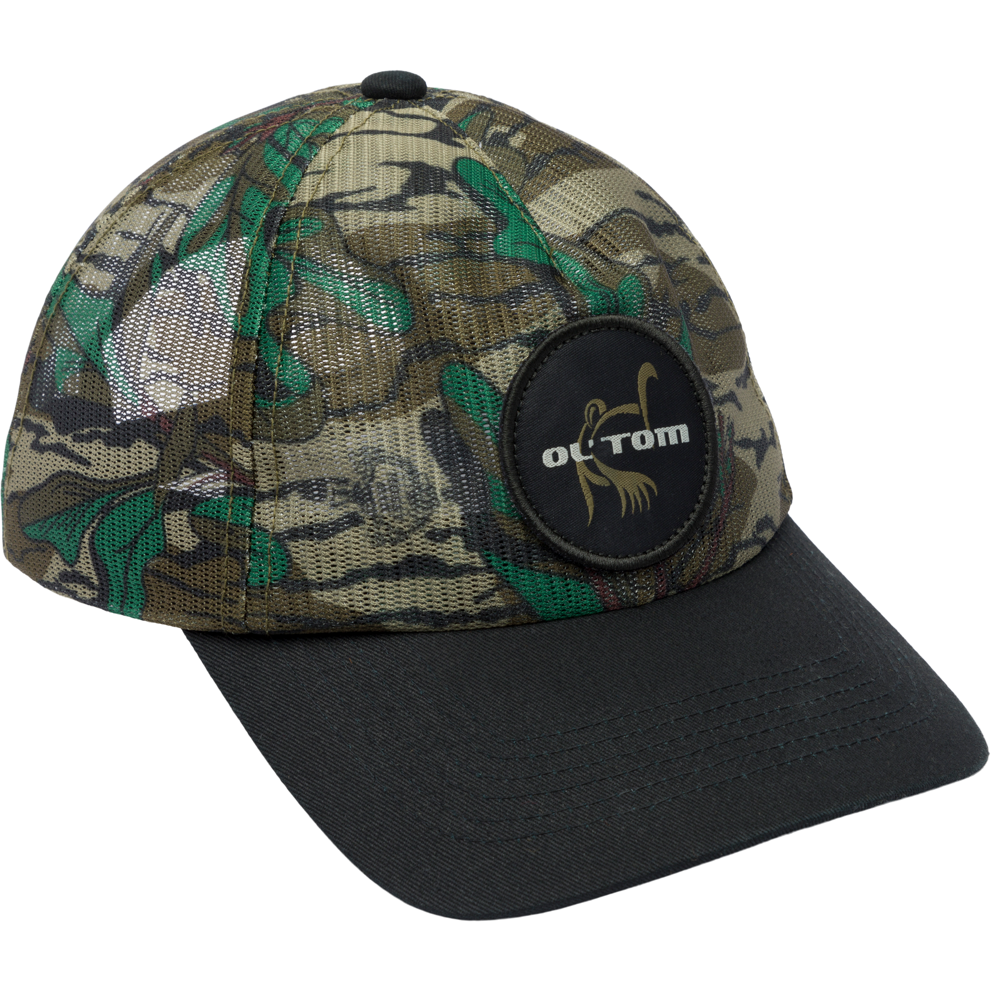 Ol' Tom Logo Mesh Hat - Adjustable Snapback Cap for Men & Women - Perfect for Outdoor Sports, Hiking, and Casual Wear