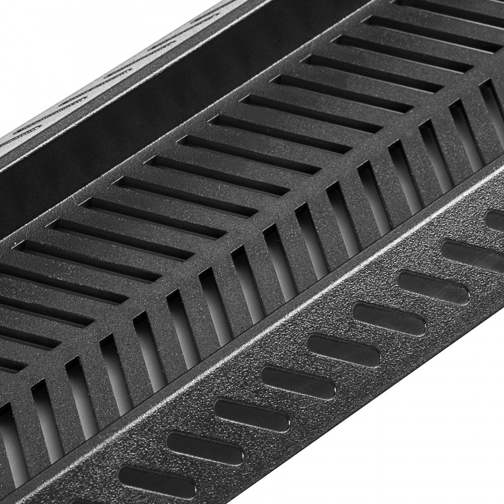 eXtremeRate Black Vertical Cooling Stand for PS4 Slim Console - Enhance Airflow & Prevent Overheating - Perfect for Gaming & Entertainment Setup - JYP4S0001GC