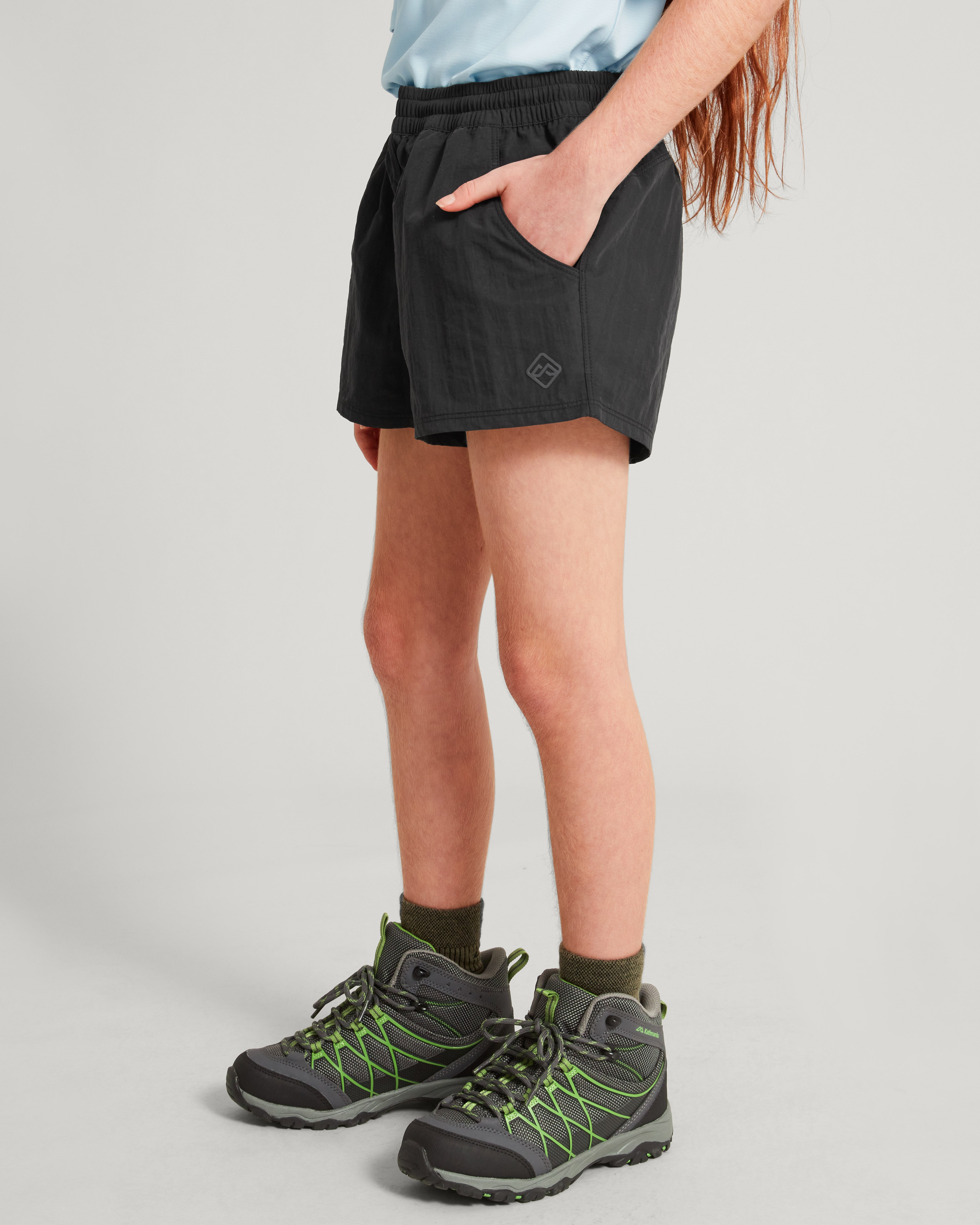 EVRY Day Girls' Black Shorts - Comfortable Casual Wear for School, Play & Summer Activities