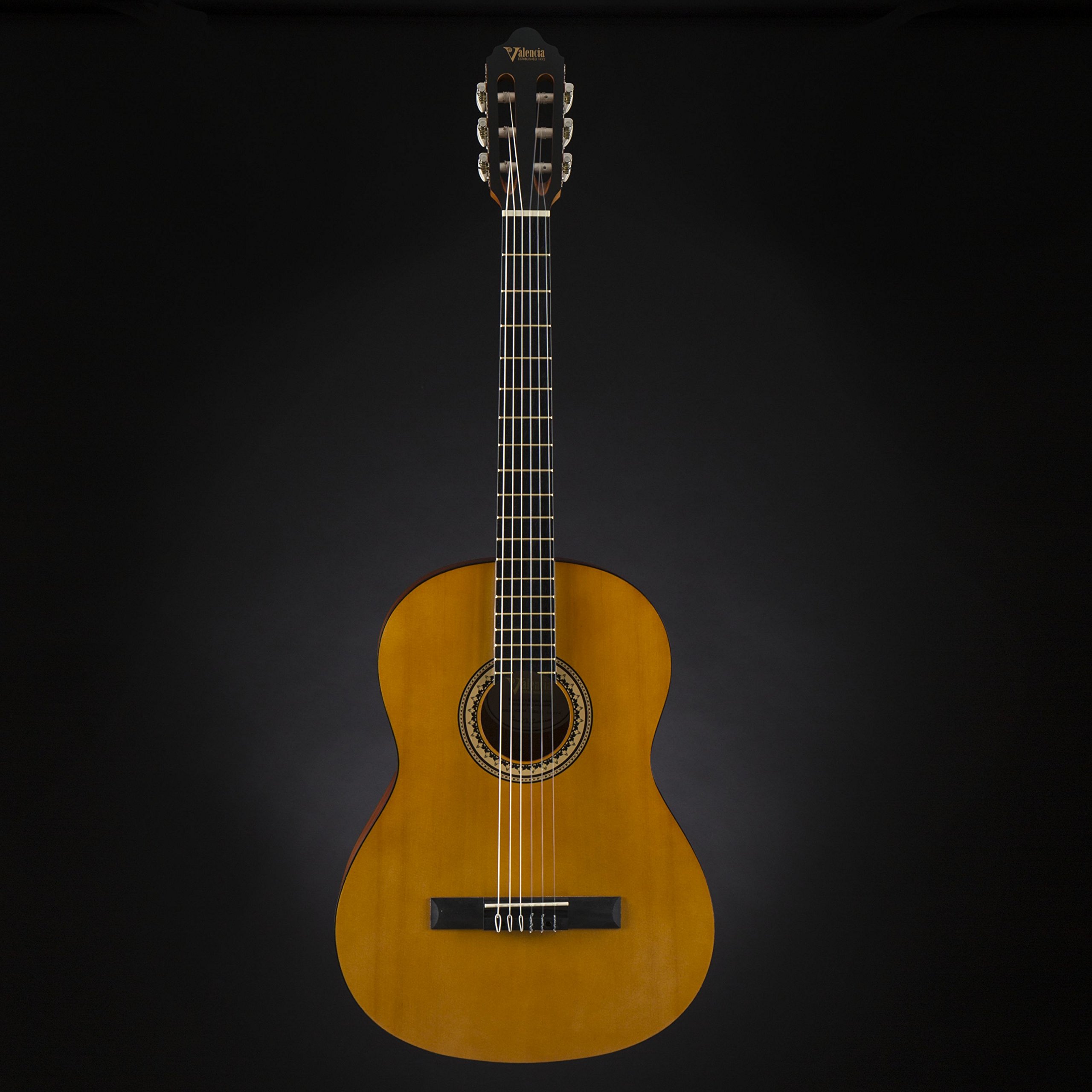 6 String Full Size Classical Guitar for Right Handed Players - Antique Finish VC204H | Perfect for Beginners, Professionals & Live Performances