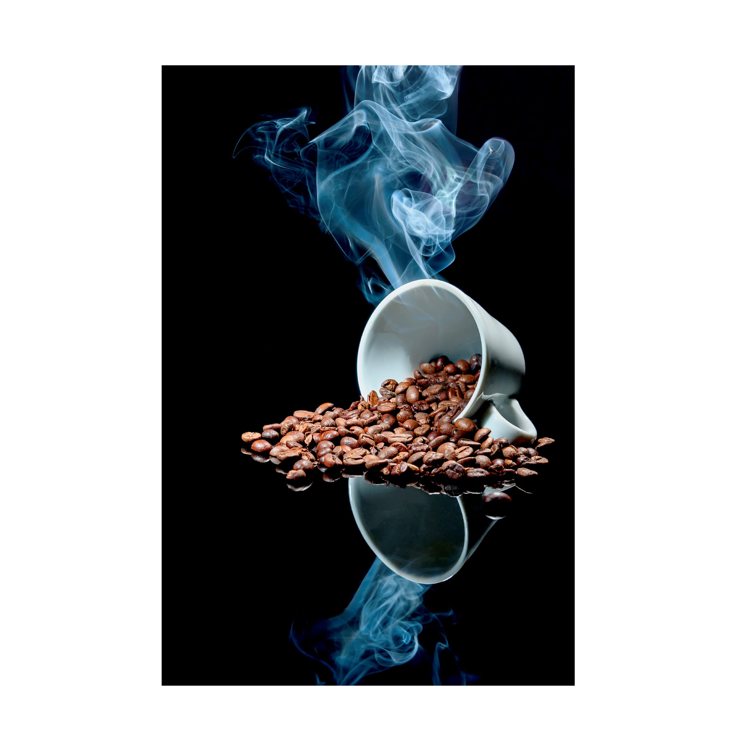 Lucia Gamez 'A Cup Of Coffee' Canvas Wall Art Print - Modern Home Decor for Living Room, Bedroom & Office - Handmade Painting for Coffee Lovers & Art Collectors