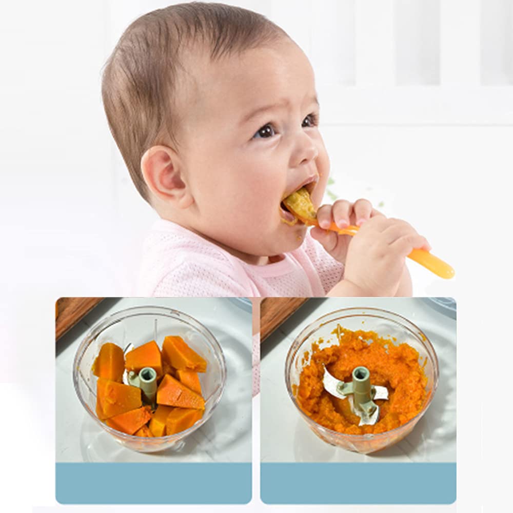 180ML Vegetable & Fruit Chopper - Garlic Onion Spice Mincer, Handheld Food Processor for Baby Food Prep | Perfect for Meal Prep, Smoothies & Healthy Cooking