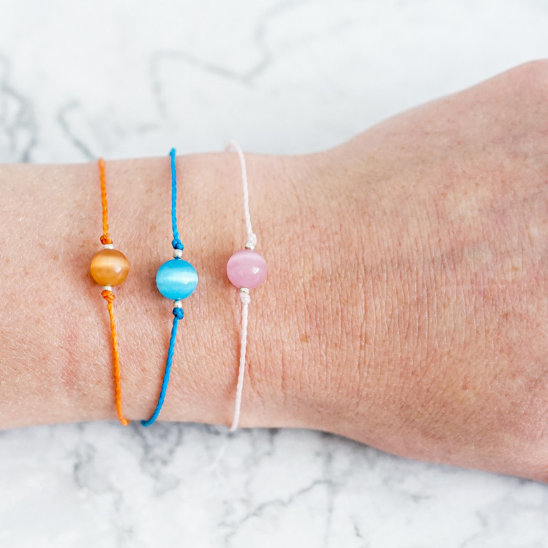 Single Stone Slider Bracelet - Adjustable Minimalist Dainty Jewelry for Women | Perfect for Everyday Wear, Gifts & Special Occasions