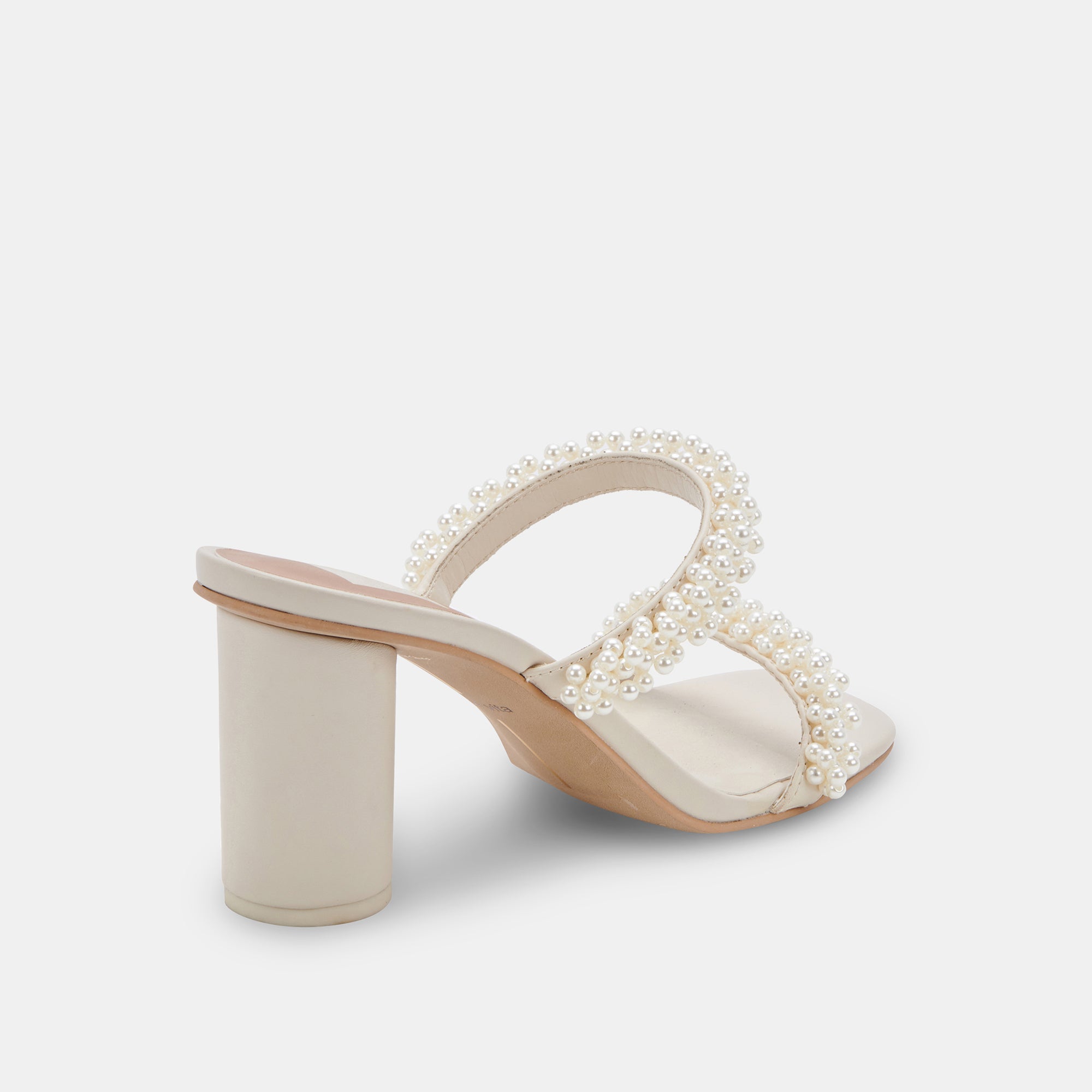 NOEL HEELS VANILLA PEARLS - Elegant Women's High Heel Shoes with Pearl Accents | Perfect for Weddings, Parties & Special Occasions