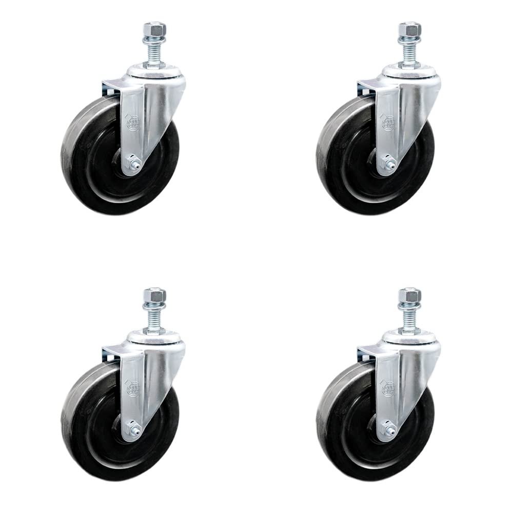 Heavy Duty 4-Pack Stainless Steel Swivel Casters with 5