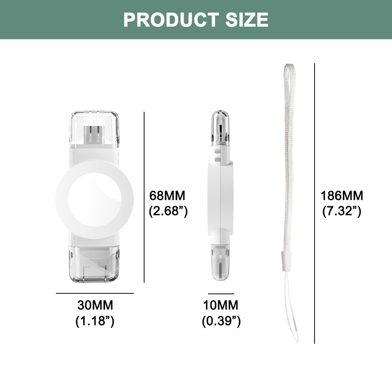 Byforphye Portable Magnetic Wireless Charger for Apple Watch SE/Ultra 2/Series 9-2 - Fast USB-C & USB-A Travel Charger for iWatch (White) | Perfect for Home, Office & On-the-Go Charging