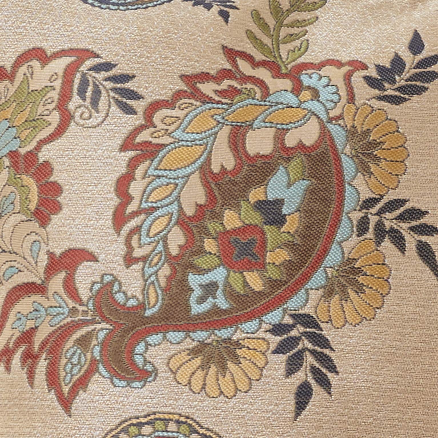 HiEnd Accents Tammy Western 3-Piece Super Queen Comforter Set - Tan, Yellow, Blue, Red Cotton Blend Paisley Pattern Rustic Bedding with Floral Design & Pillow Shams | Western Theme Bedroom Decor for Ranch, Cabin or Southwestern Style Homes