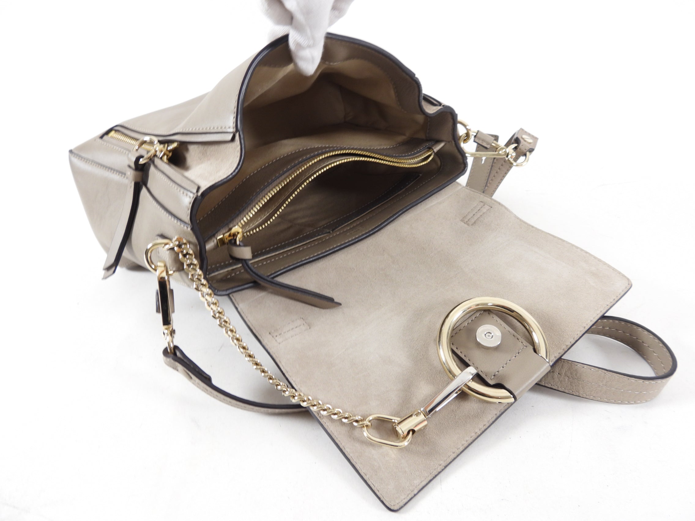 Chloe Faye Double Carry Bag Genuine Smooth Calfskin Leather - Perfect for Work, Travel & Everyday Use
