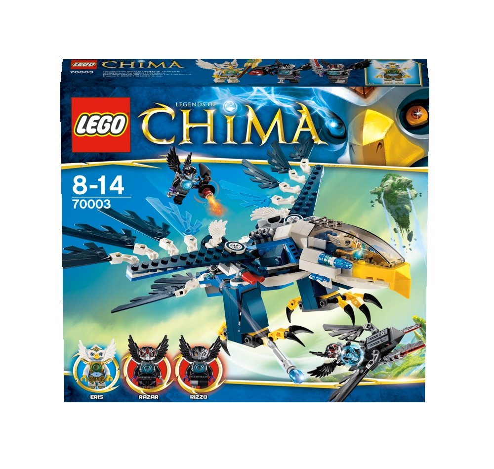 LEGO Legends of Chima Eagle Interceptor 70003 Building Set - Construction Toy for Kids with Eris Minifigure - Perfect for Creative Play and Collectors