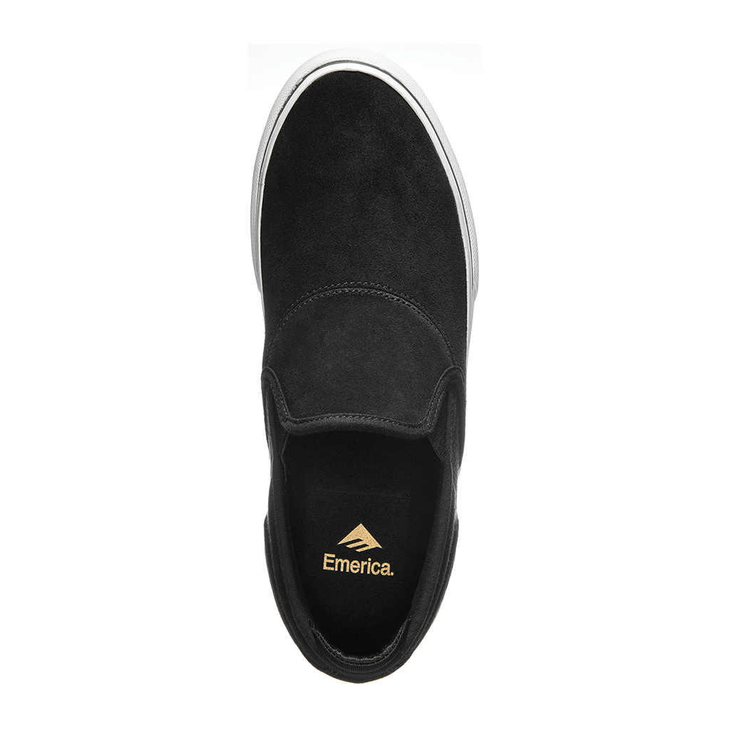 Emerica Wino G6 Slip-On Skate Shoes - Black, White & Gold Color Options | Comfortable & Durable for Skateboarding, Casual Wear & Street Style
