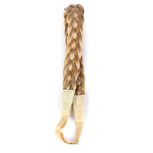 Vigour Synthetic Braided Hair Headband - Stretch Elastic Plaited Hair Hoop for Women & Girls - Mix Blonde Color Hair Accessories | Perfect for Parties, Weddings & Everyday Fashion