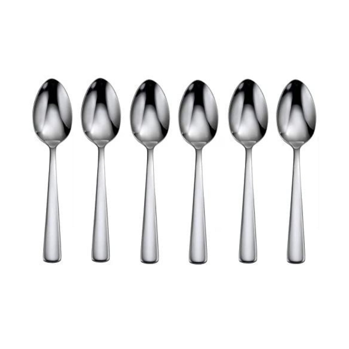 Premium Stainless Steel Teaspoon Set of 6 - Elegant & Durable Dessert Spoons for Tea, Coffee, Desserts & Table Setting (Dishwasher Safe)
