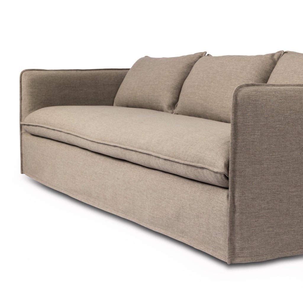 Alessi Fawn Andre Outdoor Sofa - Modern Patio Furniture for Garden, Backyard, and Poolside Relaxation