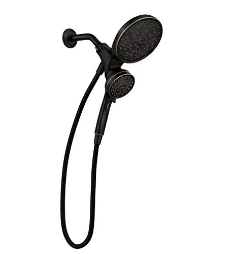 MOEN Magnetix 26008BRB Handheld Shower and Rainfall Shower Head Combo with Magnetic Docking System - Perfect for Bathroom Renovation and Spa-Like Shower Experience