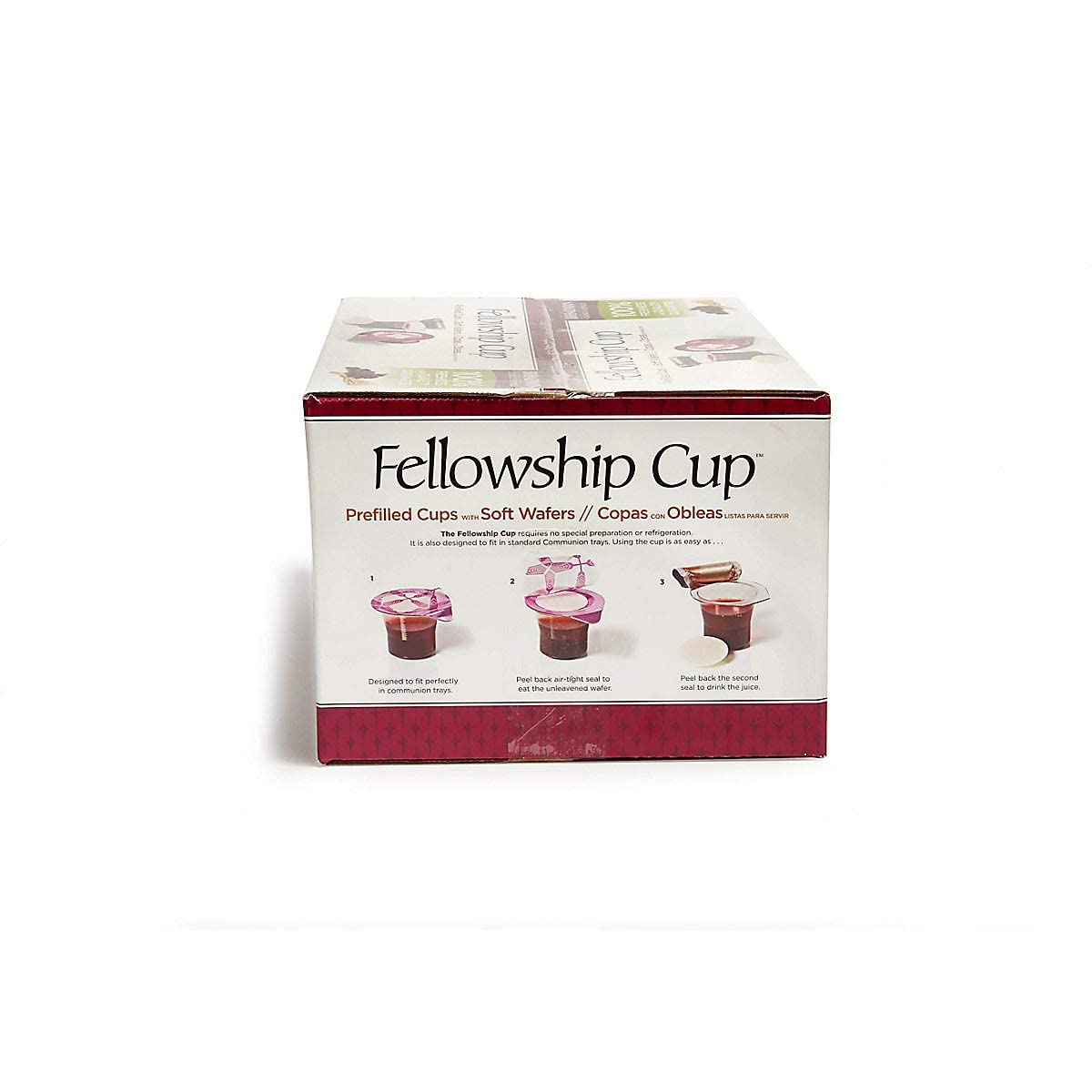 BROADMAN CHURCH SUPPLIES Pre-filled Communion Cups with Juice & Wafer - 500 Count Set for Holy Communion Services, Church Gatherings & Religious Ceremonies