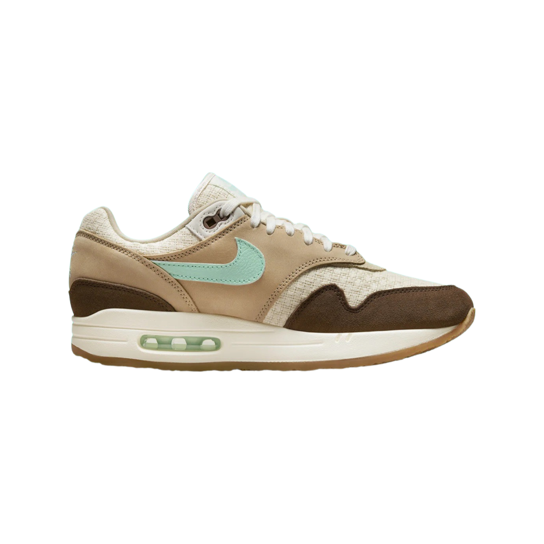Nike Air Max 1 Premium Running Shoes - Medium Brown Mint Foam Cushioning for Men & Women | Perfect for Jogging, Gym Workouts & Casual Wear