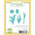 Simply Stamped Tulips Dies - Floral Crafting Die Cuts for Scrapbooking, Card Making & DIY Paper Crafts - Perfect for Spring Greeting Cards, Wedding Invitations & Home Decor
