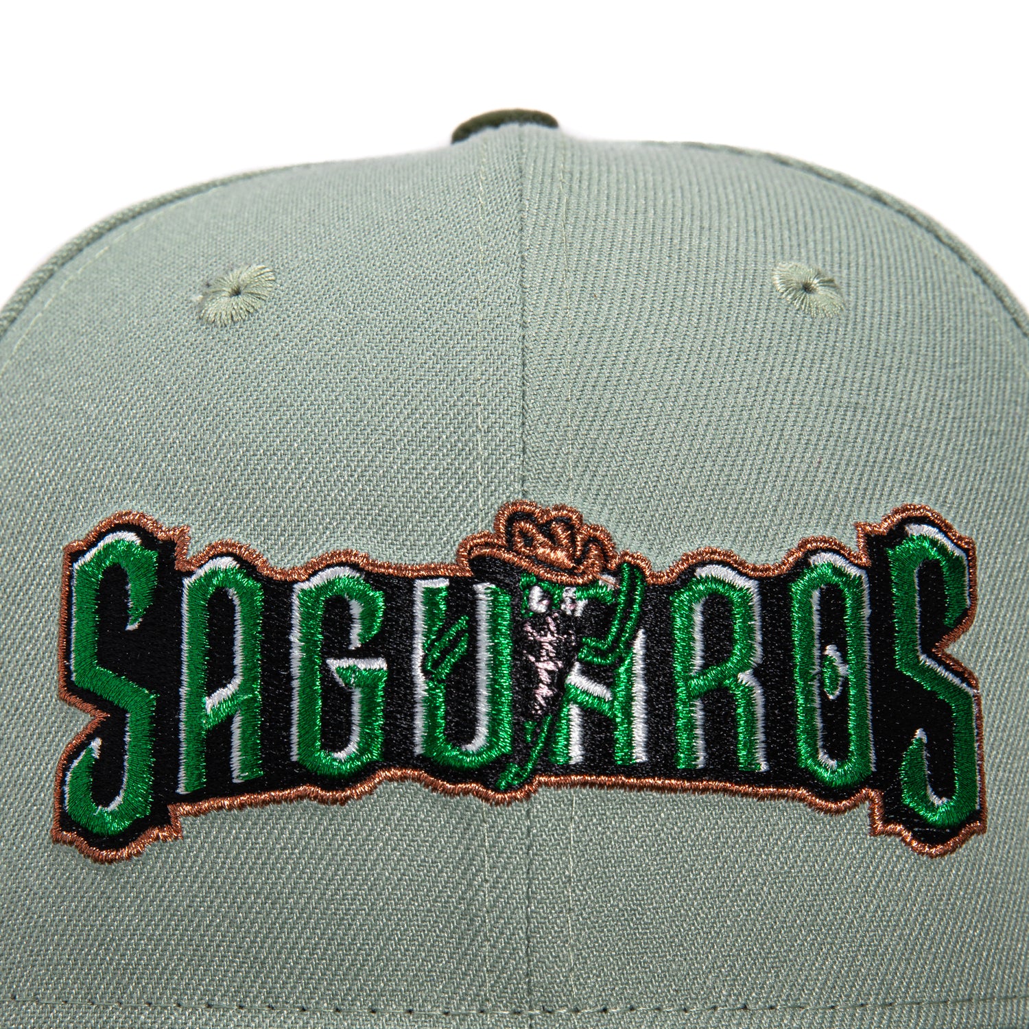 New Era 59Fifty Surprise Saguaros Logo Patch Baseball Cap - Everest Green & Olive - Perfect for Baseball Games, Outdoor Activities & Streetwear Fashion