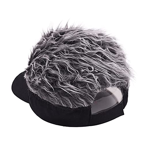Custom Embroidered Spiked Hair Baseball Cap - Adjustable Novelty Hat for Cosplay & Costumes