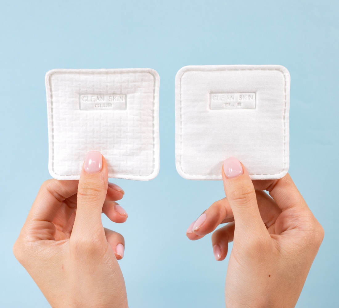 Clean² Face Pads by Clean Skin Club - Exfoliating & Cleansing Facial Wipes for Acne-Prone Skin | Perfect for Travel, Gym & Daily Skincare Routine