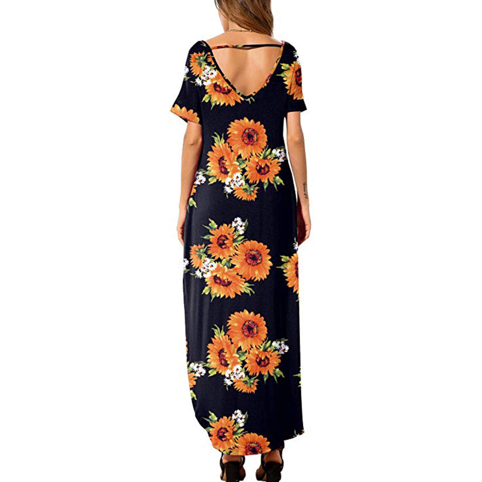 Women's Summer Dresses - Floral Ruffle Sleeve Sweetheart Neckline Casual Short Dress for Beach, Vacation & Outdoor Parties | Lightweight & Comfortable