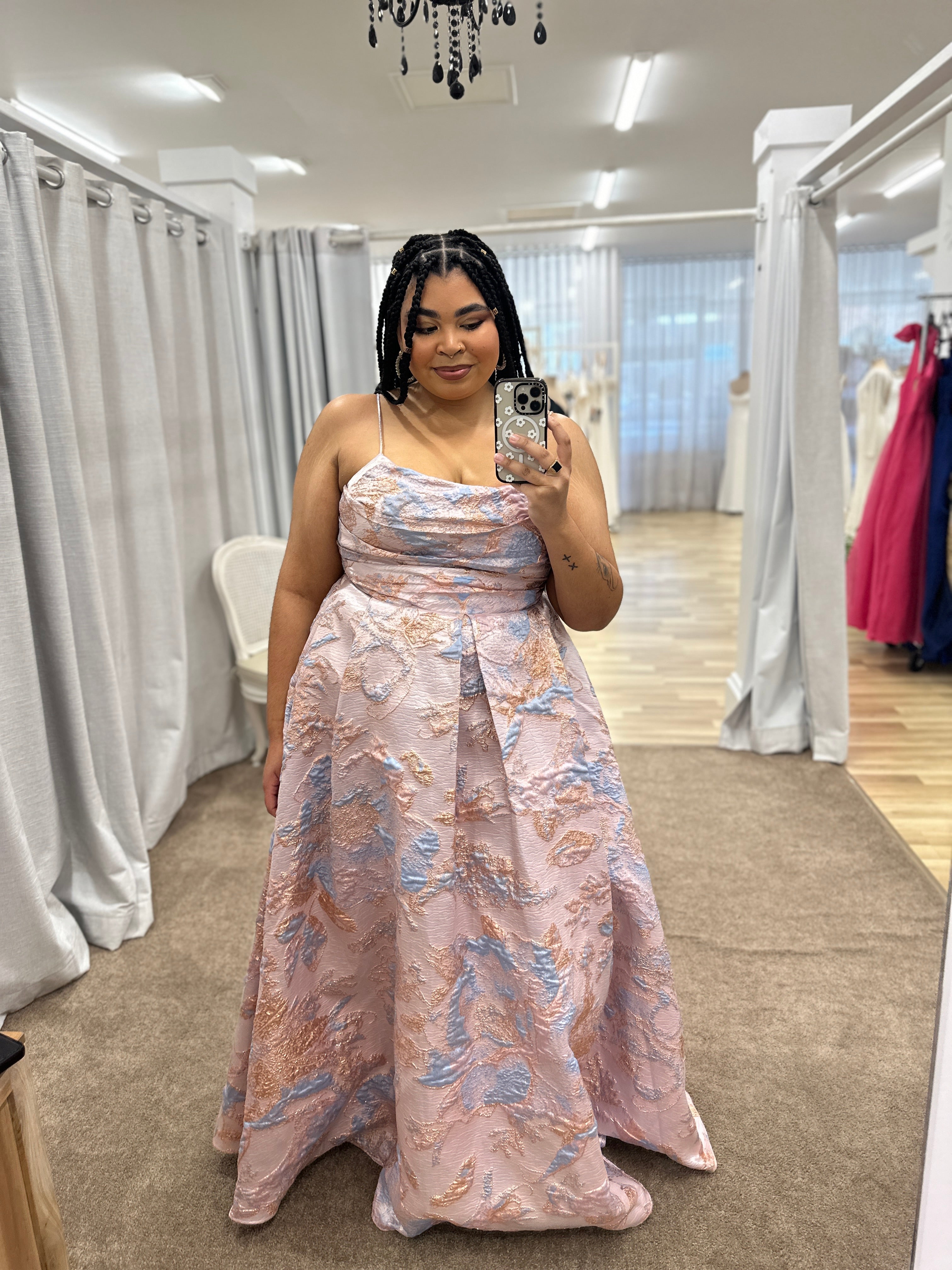 Elegant Brigitta Ball Gown for Prom, Wedding & Formal Events - Long Sleeve Lace Evening Dress for Women