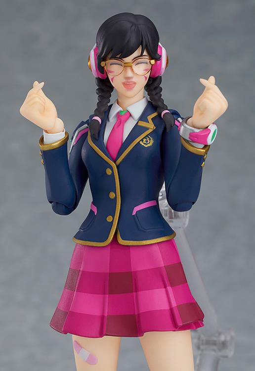 Figma #492 D.Va (Academy Skin Edition) Overwatch Action Figure - Collectible Anime PVC Model for Gamers & Fans | Perfect for Display, Cosplay & Gaming Room Decor