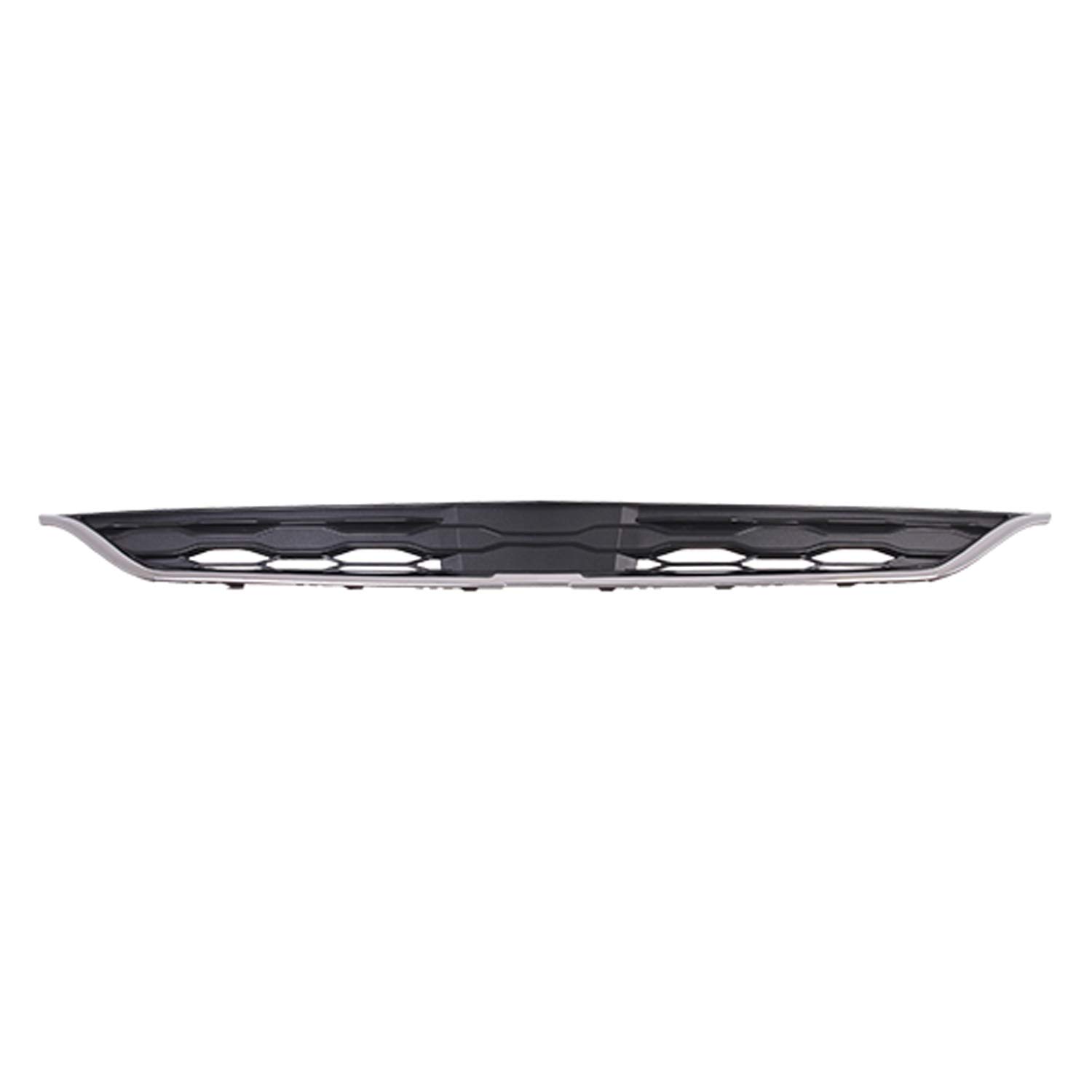 Replacement Black Chrome Plastic Front Upper Grille for Car - CRSHX09467 | Perfect Fit for Auto Body Repair & Customization | Enhances Vehicle Appearance & Protection