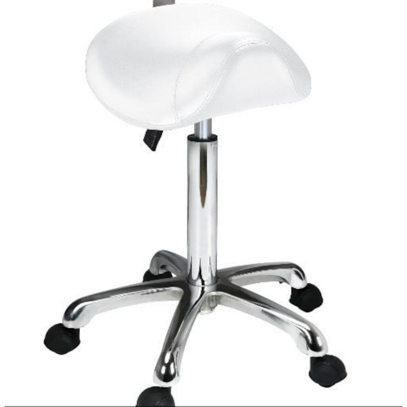 Ergonomic Saddle Stool for Office & Salon - Adjustable Height, Comfortable Seat for Long Hours - Perfect for Hairdressers, Tattoo Artists & Home Office Use