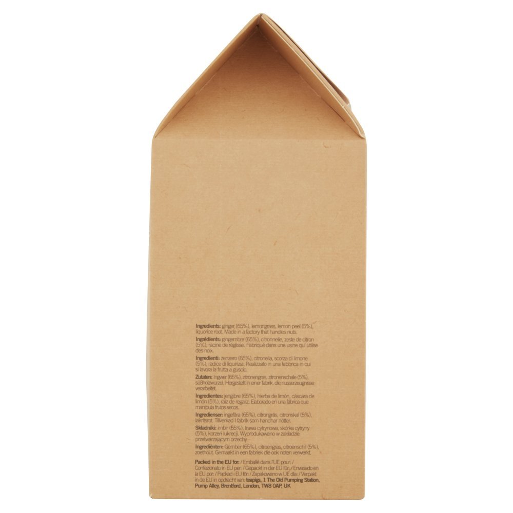 teapigs Herbal Tea Bags - Ginger Lemon Flavor, Whole Leaf Tea, 50 Count Pack | Perfect for Relaxation, Cold Relief & Daily Wellness