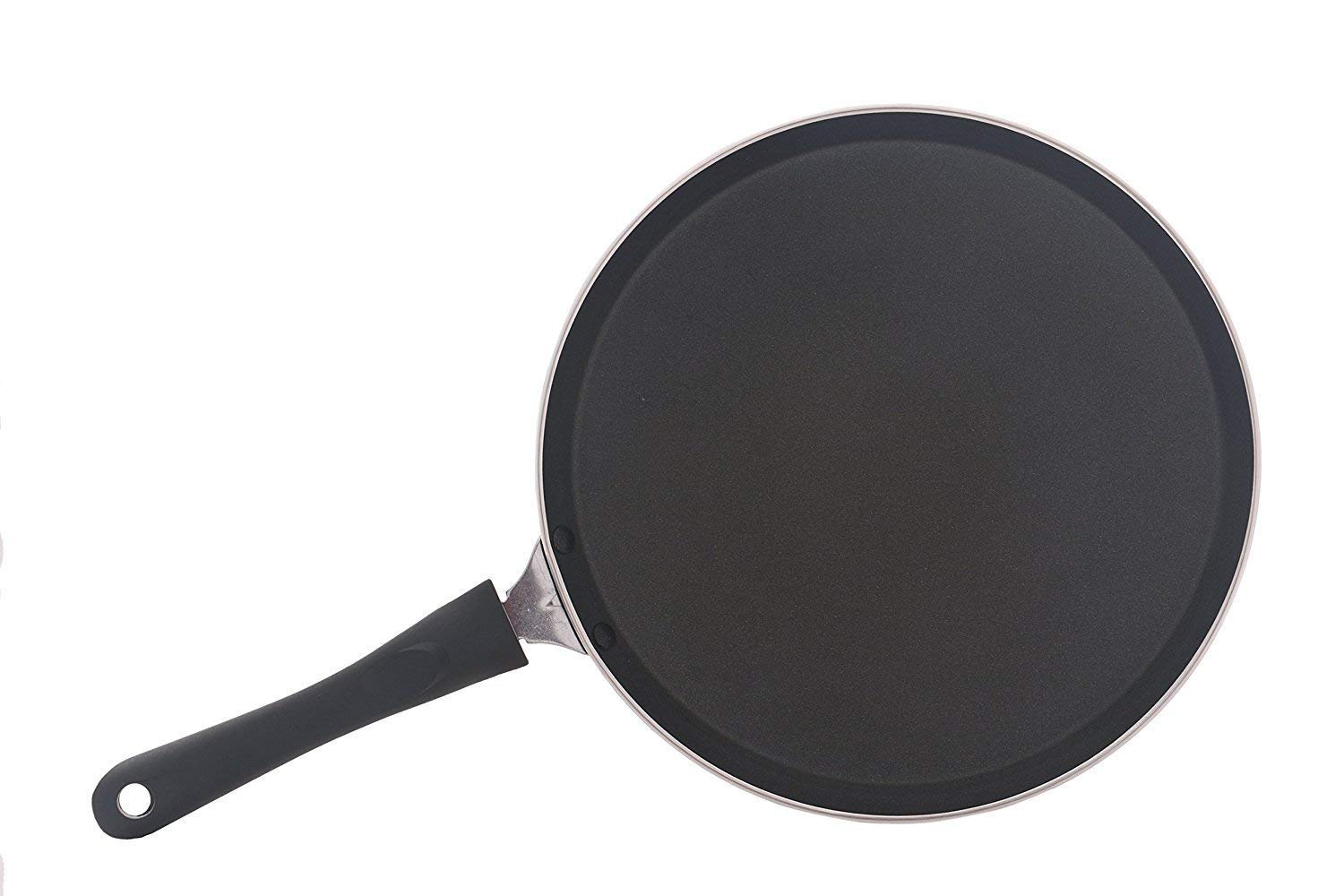 Premium G&D Aluminum Non-Stick Tawa Griddle - 3mm Thick Induction & Gas Stove Compatible - Perfect for Egg Omelettes, Flat Pancakes & Indian Cooking - Ideal for Home Kitchens & Restaurant Use