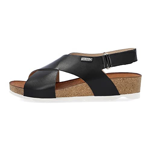 Pikolinos W9E 0912 Women's Comfortable Leather Sandals - Perfect for Summer, Beach & Casual Outings