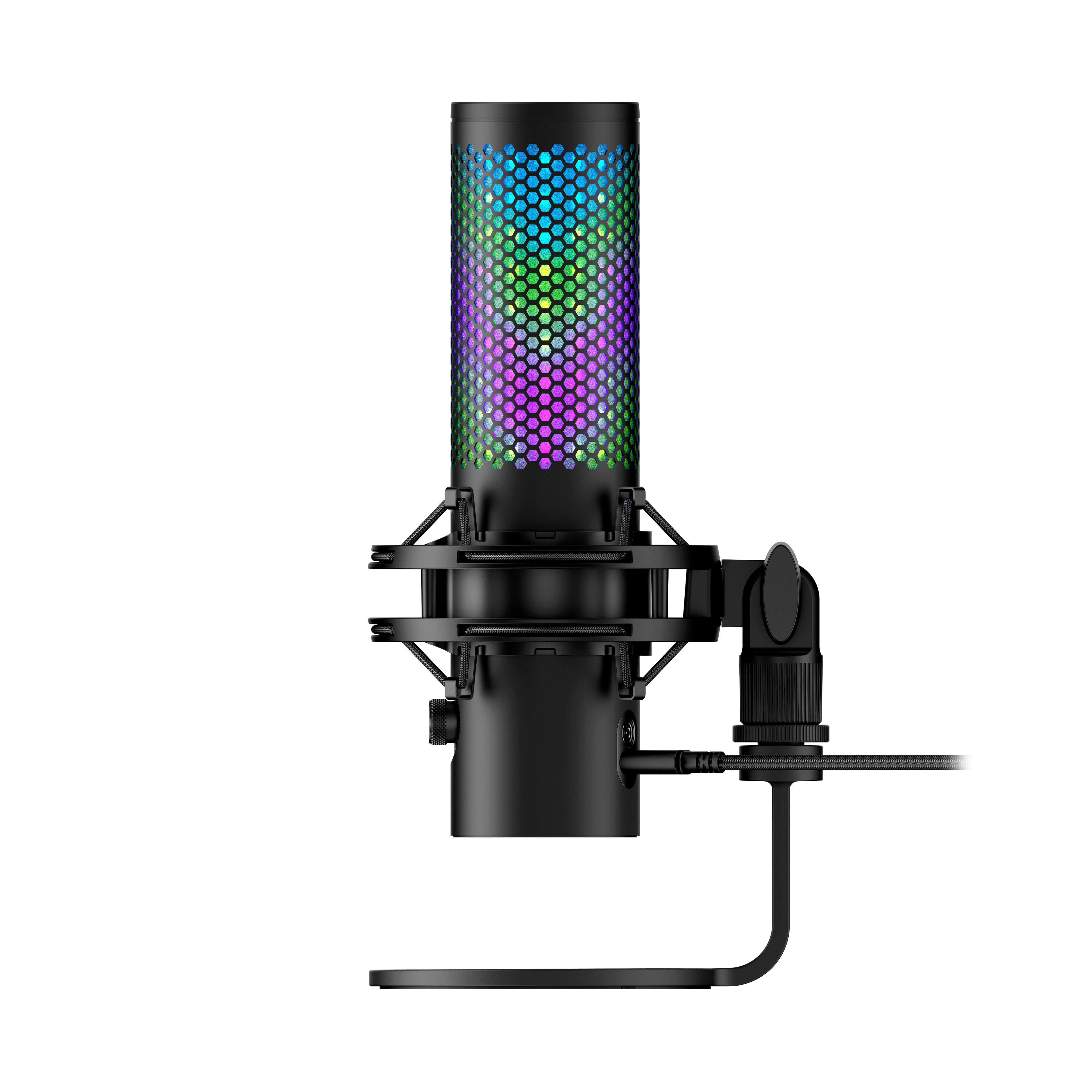 HyperX QuadCast S 2 USB Condenser Microphone - Professional Streaming & Gaming Mic with RGB Lighting for PC, PS4, PS5 - Perfect for Twitch, YouTube & Podcast Recording