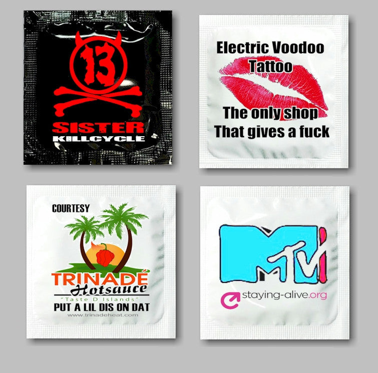 Premium Color Printed Foil Wrapper Condoms - Ultra Thin & Safe Protection for Romantic Nights & Travel