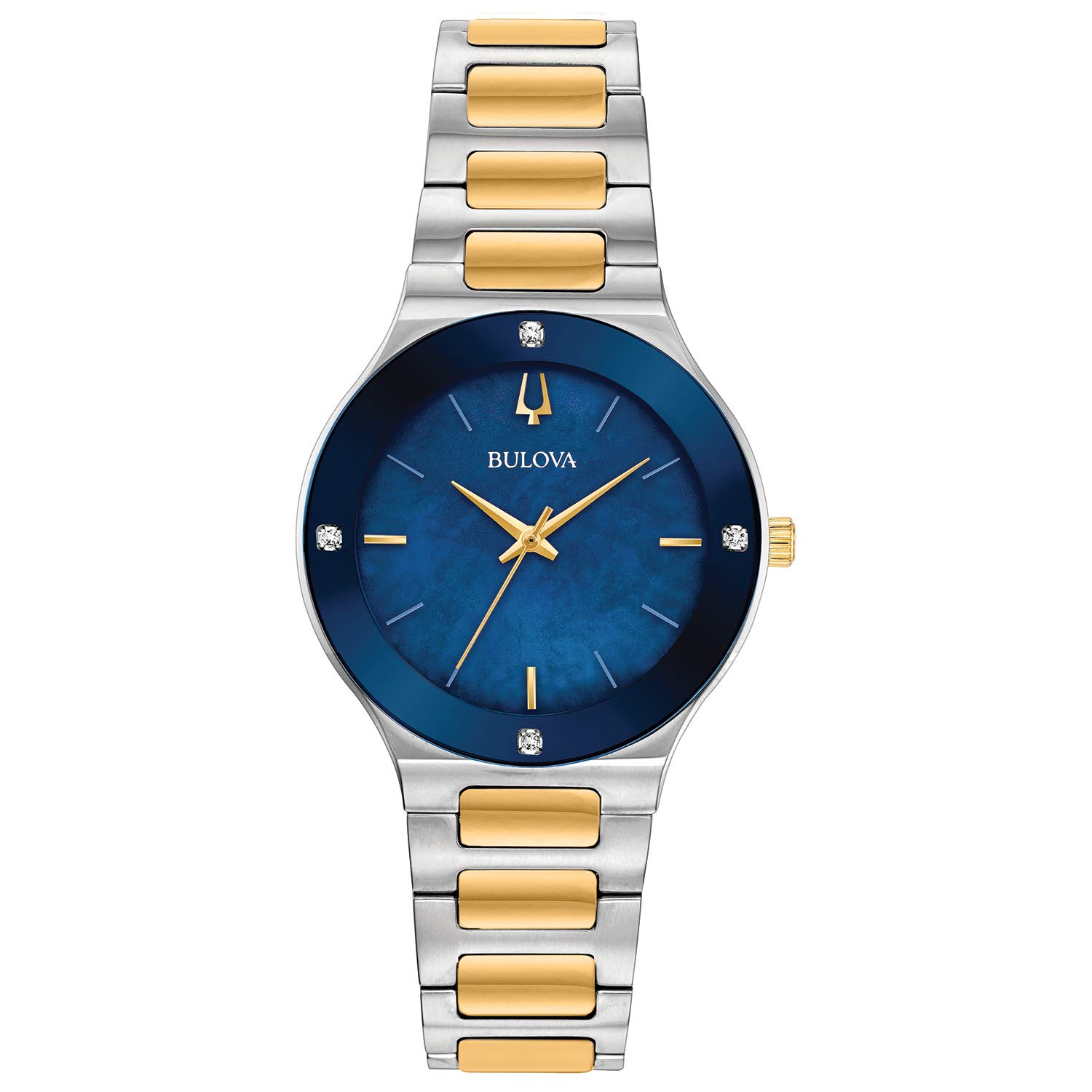 Bulova Ladies Diamond Watch - Stainless Steel Bracelet, Quartz Movement, Water Resistant - Perfect for Work, Parties & Everyday Wear