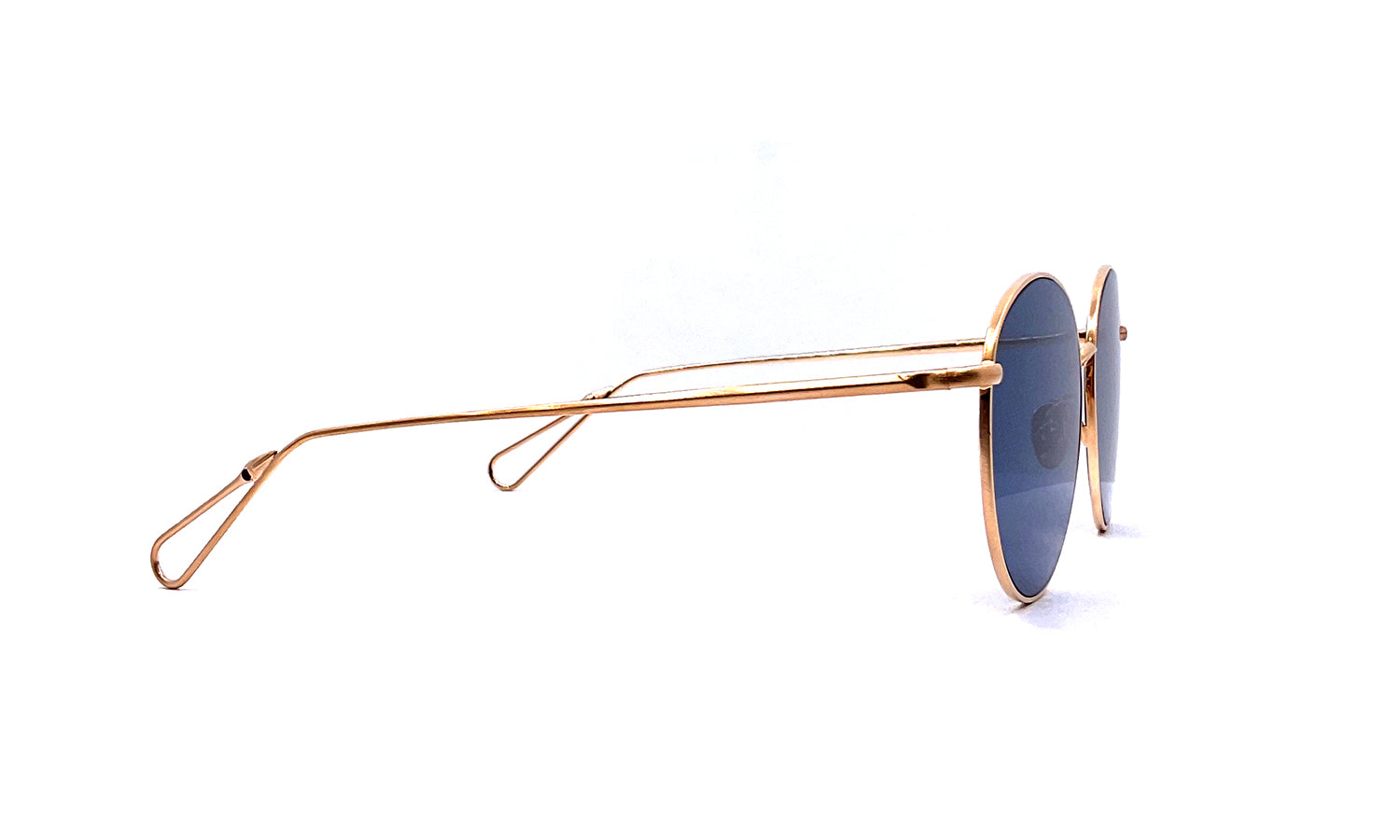 Ahlem Place de la Madeleine Sunglasses - NT Brushed Rose Gold Frame Fashion Shades for Women - Perfect for Beach, Driving & Outdoor Activities