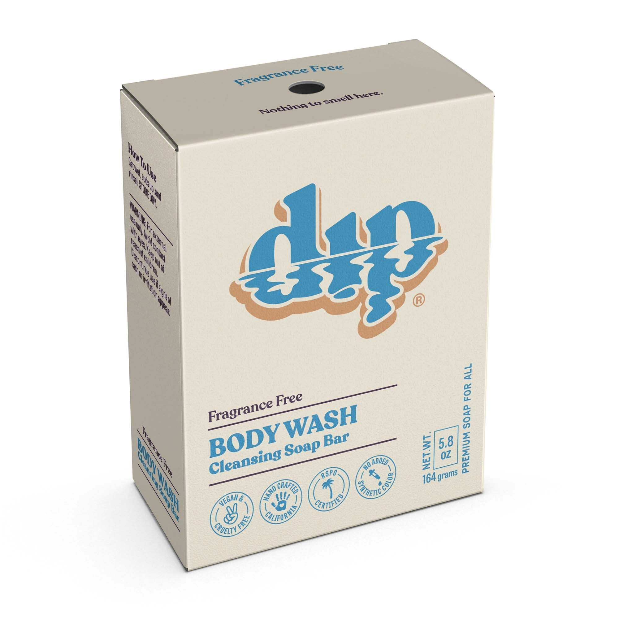 Fragrance-Free Body Wash Cleansing Soap Bar - Gentle & Moisturizing for Sensitive Skin - Perfect for Daily Shower & Travel