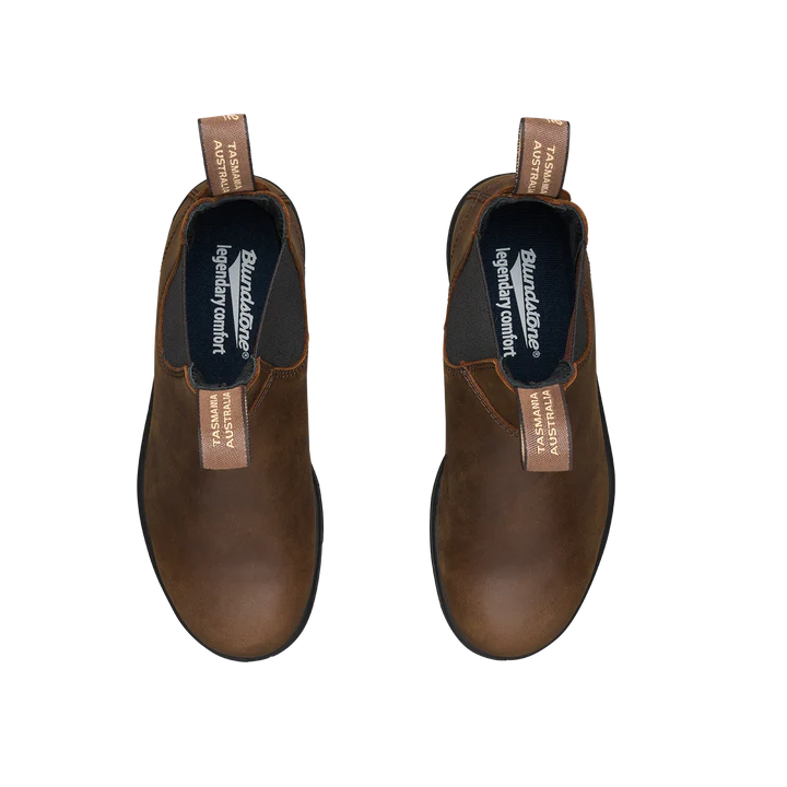 Blundstone 1609 Classic Chelsea Boots - Antique Brown Leather Work Boots for Men & Women | Waterproof, Comfortable & Durable for Outdoor, Work & Casual Wear